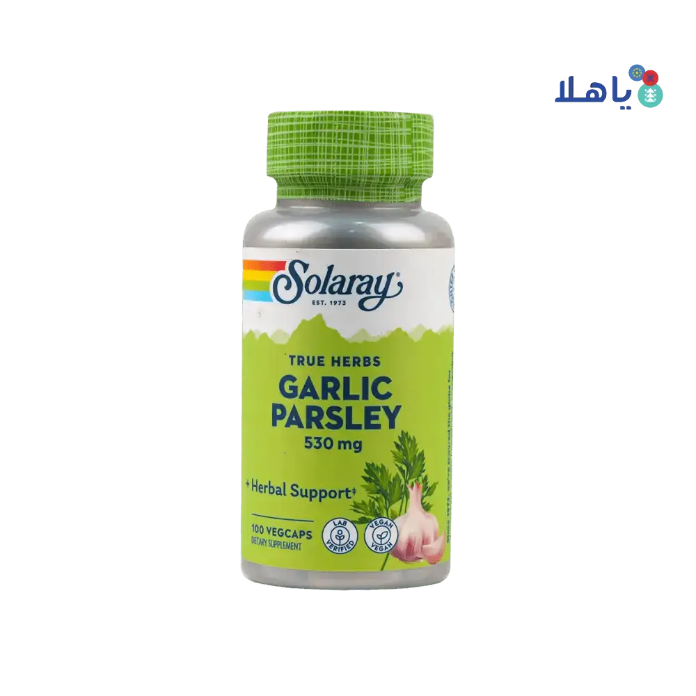 Solaray - Solaray Garlic & Parsley 530mg 100vegcap - Pharmazone - 