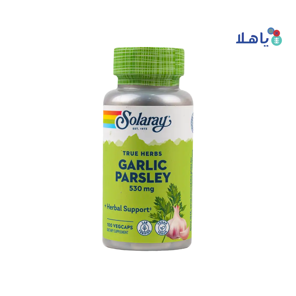 Solaray Garlic & Parsley 530mg 100vegcap