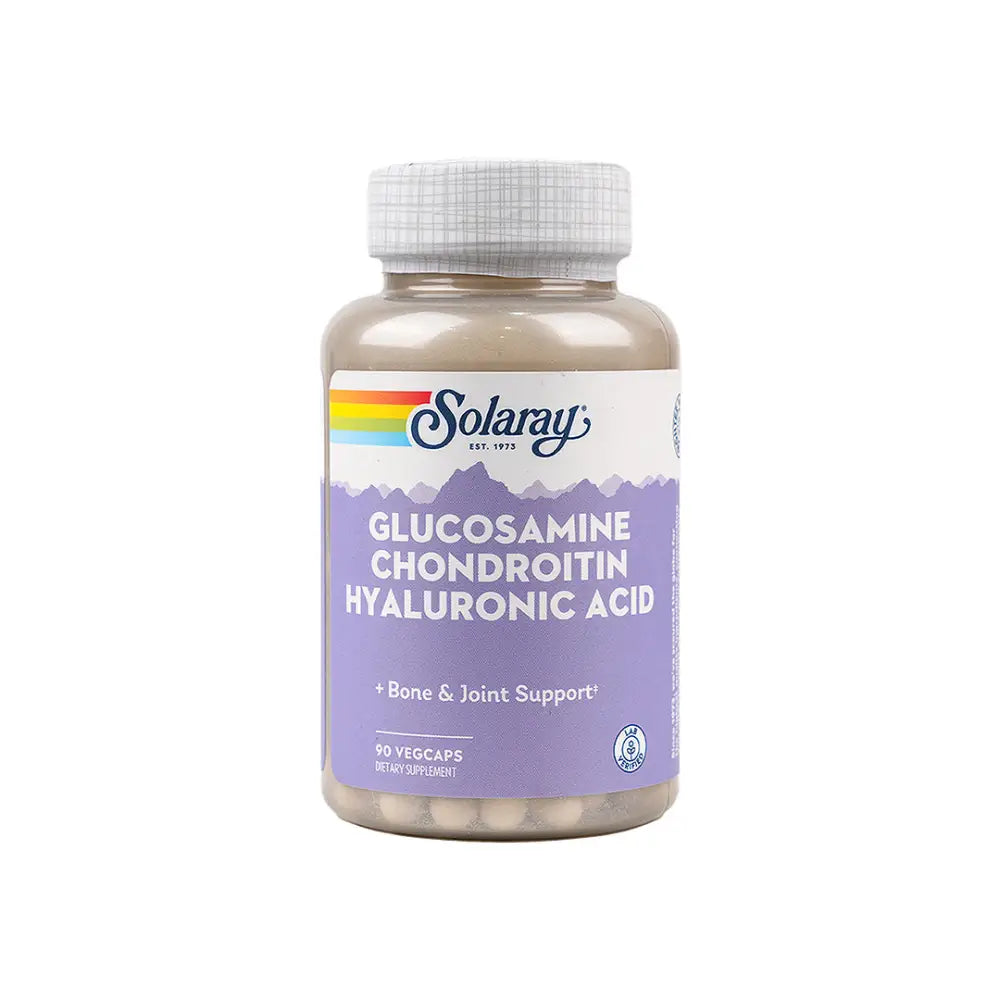 Solaray Glucosamine Chondroitin W/ Hyaluronic 90 Vegcap