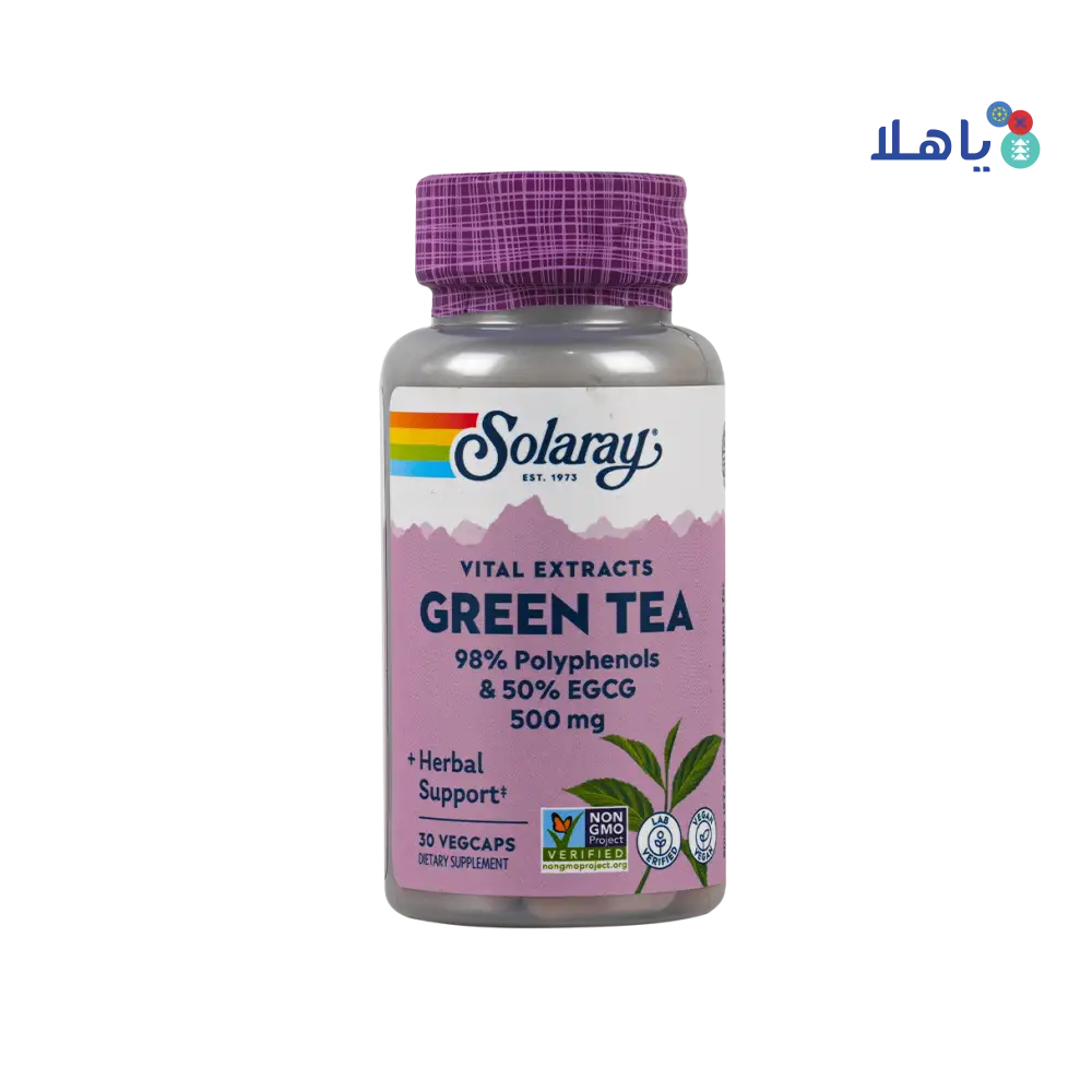 Solaray Green Tea 500Mg 30 Vegcaps