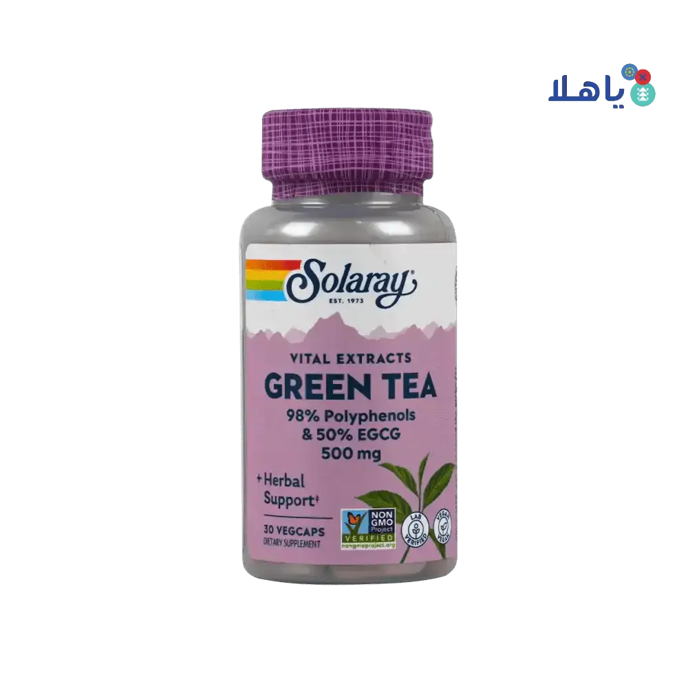 Solaray - Solaray Green Tea 500Mg 30 Vegcaps - Pharmazone - 