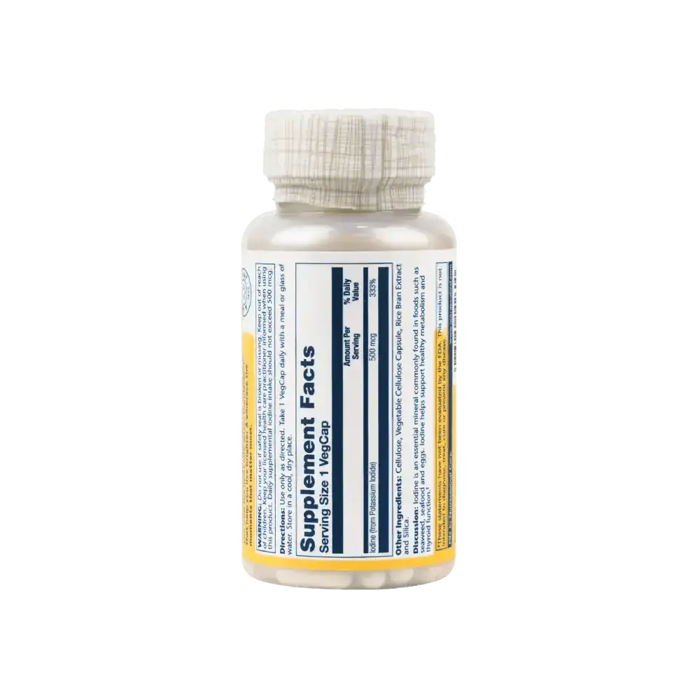 Solaray - SOLARAY IODINE 500MCG 30 VEG CAPS - Pharmazone - 