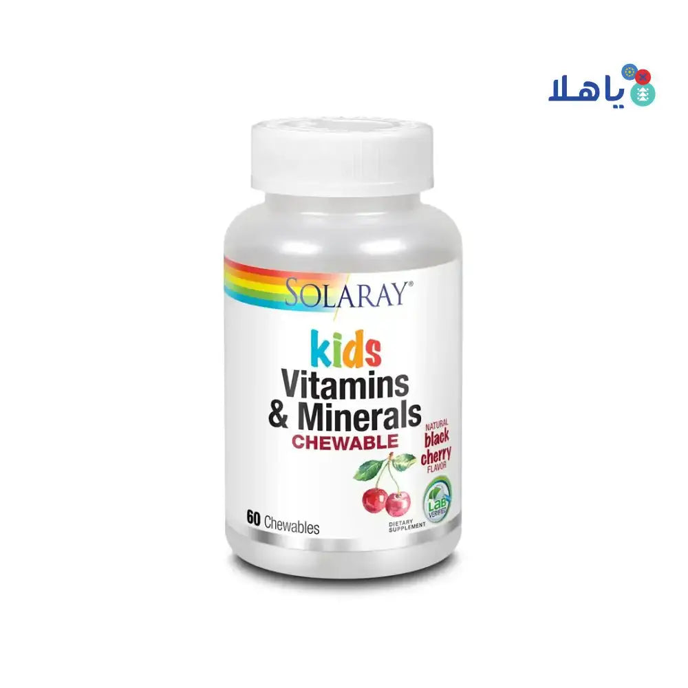 Solaray - Solaray Kids Vitamins & Minerals 60Chewables - Pharmazone - 