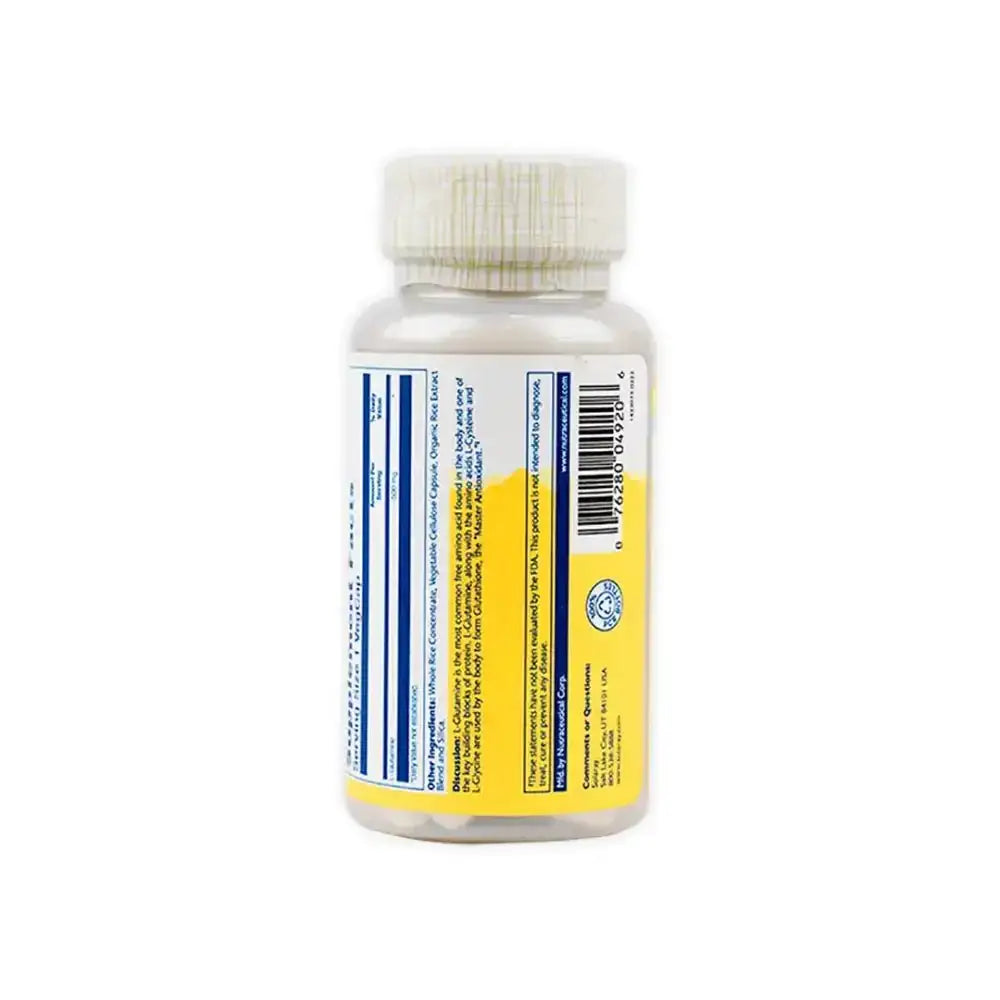 Solaray - SOLARAY L - GLUTAMINE 500MG 50 VEG CAPS - Pharmazone - 