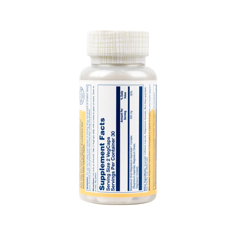 Solaray Magnesium Asporotate 400mg 60vegcap