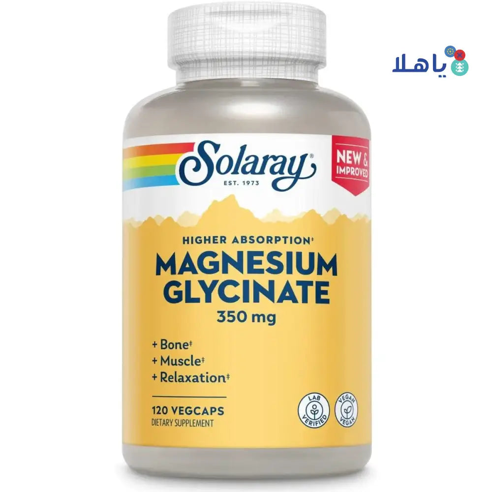 Solaray Magnesium Glycinate 350MG 120Veg Caps