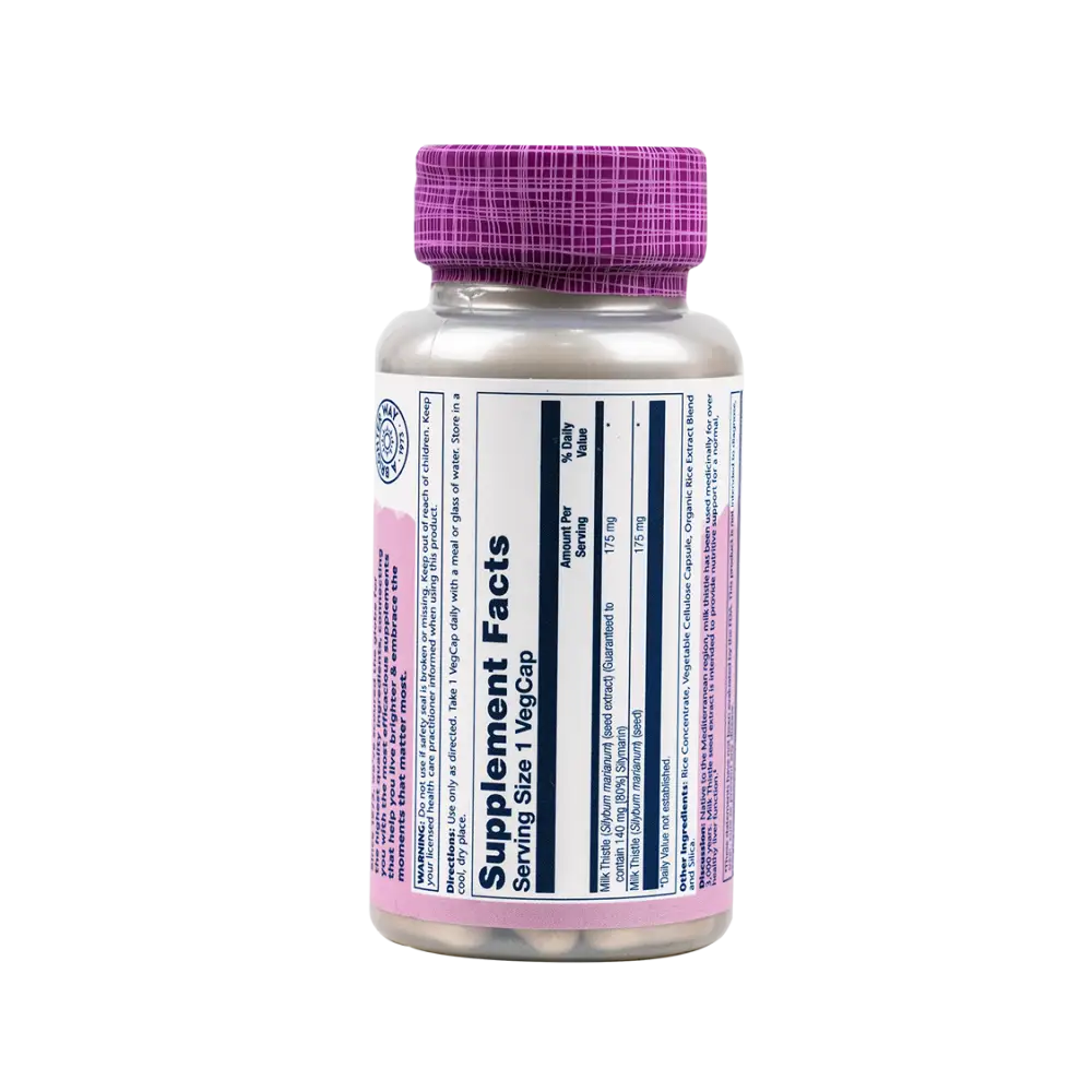 Solaray Milk Thistle 175mg 80% Silymarin 60 900mg 60vegcap