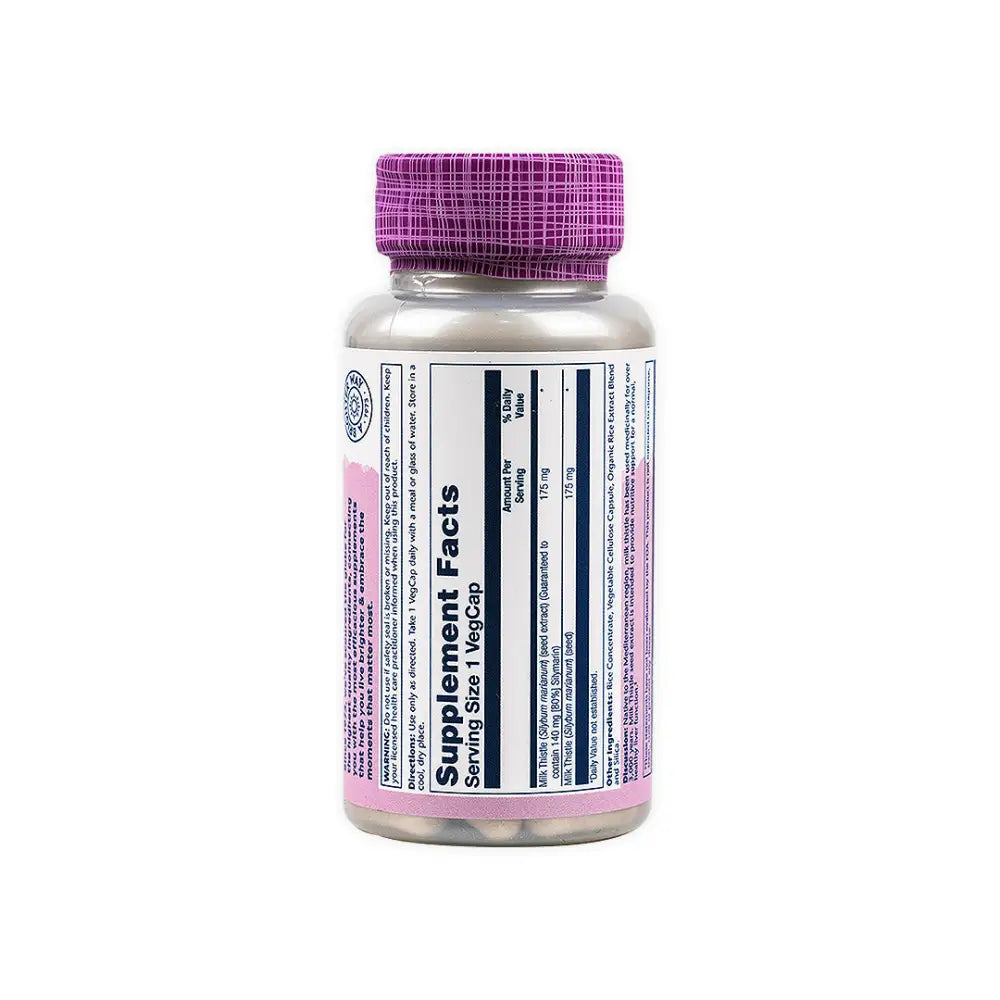 Solaray Milk Thistle 175mg 80% Silymarin 60 900mg 60vegcap