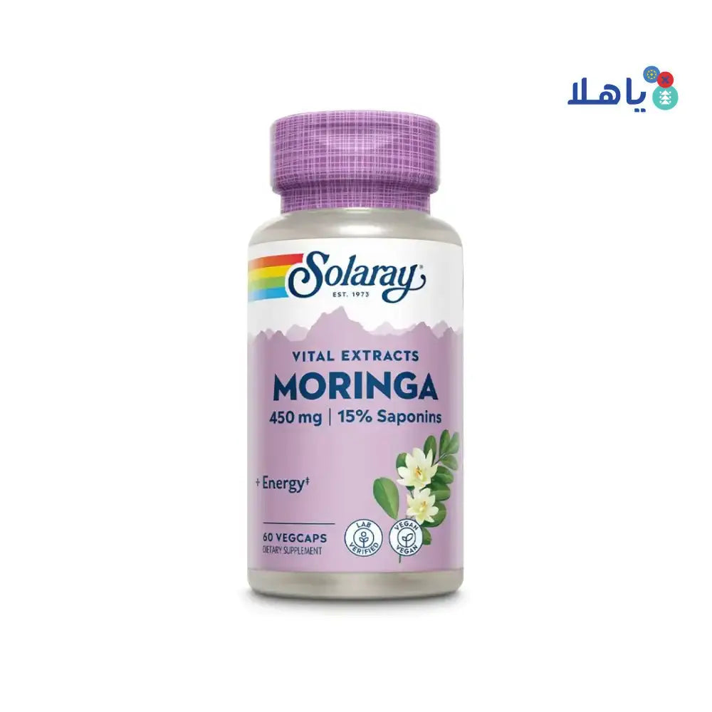 Solaray - Solaray Moringa Leaf Extract 450Mg 60 Capsules - Pharmazone - 