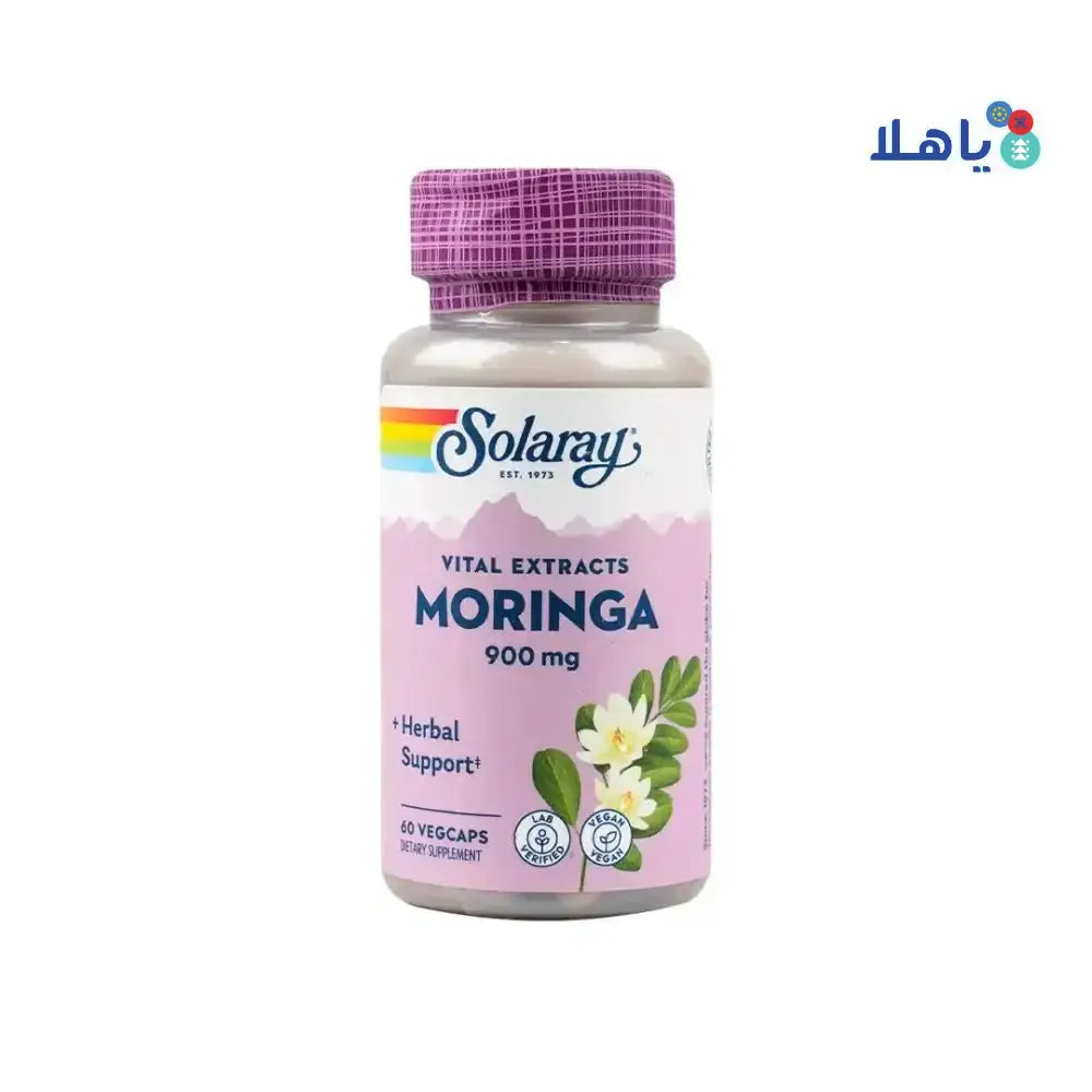 Solaray - Solaray Moringa Leaf Extract 900mg 60 Vegcapsules - Pharmazone - 