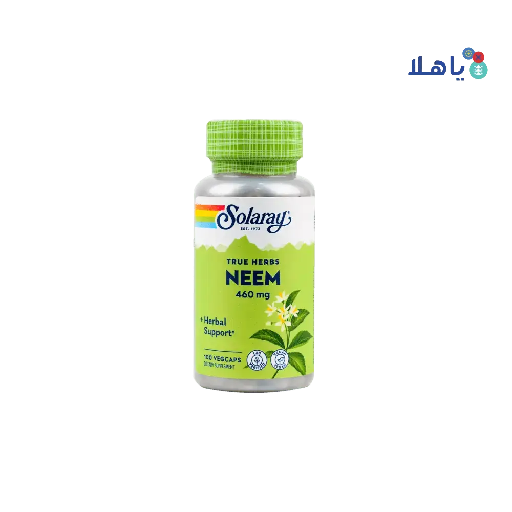 Solaray - Solaray Neem 460mg 100 Vegcaps - Pharmazone - 