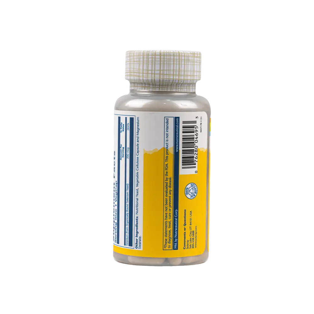 Solaray Selenium 200mcg 100vegcap