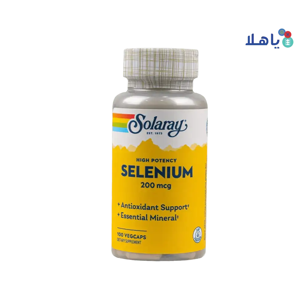 Solaray - Solaray Selenium 200mcg 100vegcap - Pharmazone - 