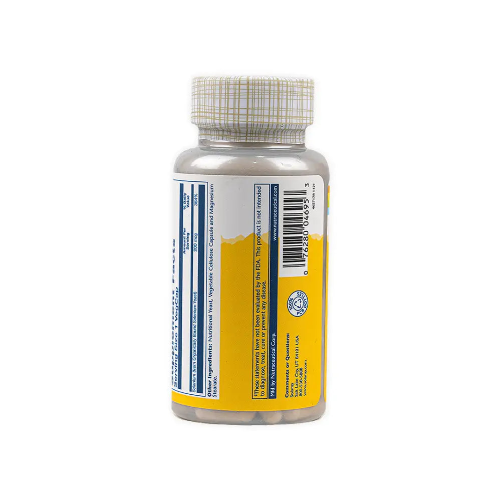 Solaray Selenium 200mcg 100vegcap