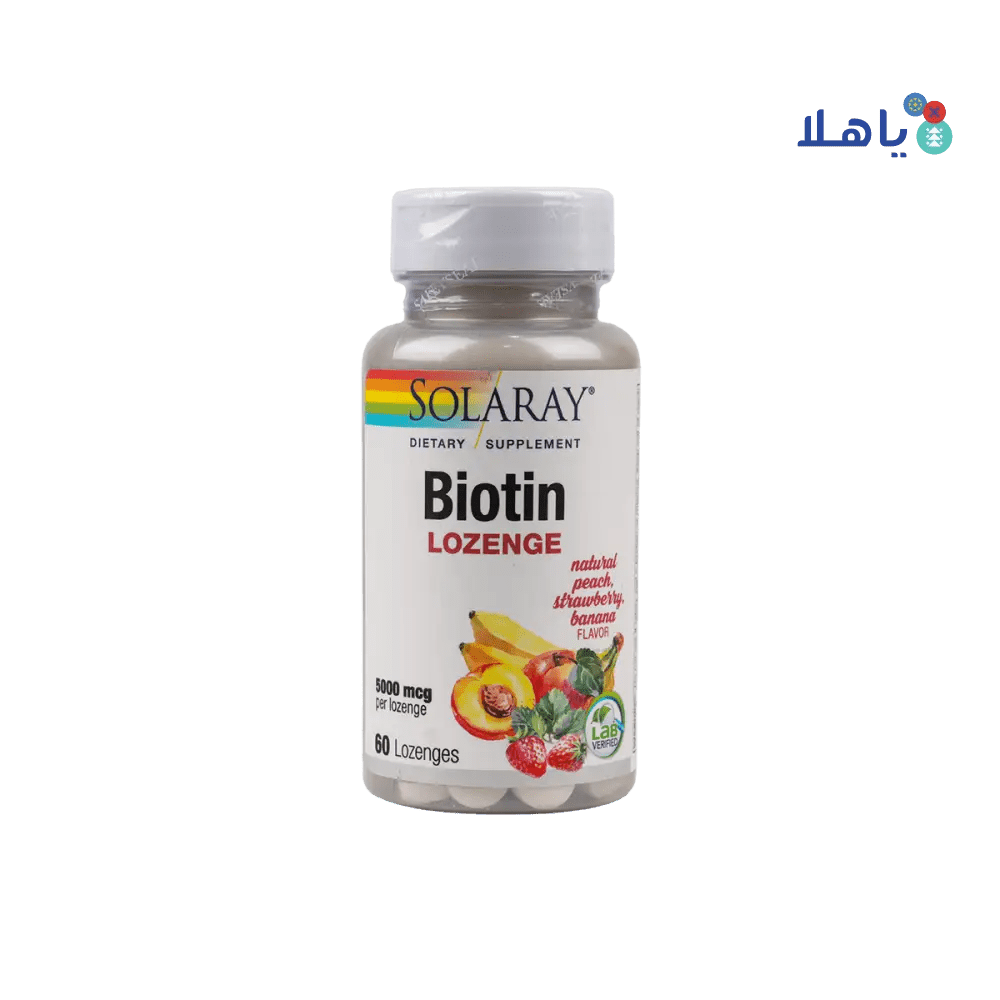 Solaray - Solaray Biotin 5000Mg 60 Loz. - Pharmazone - 