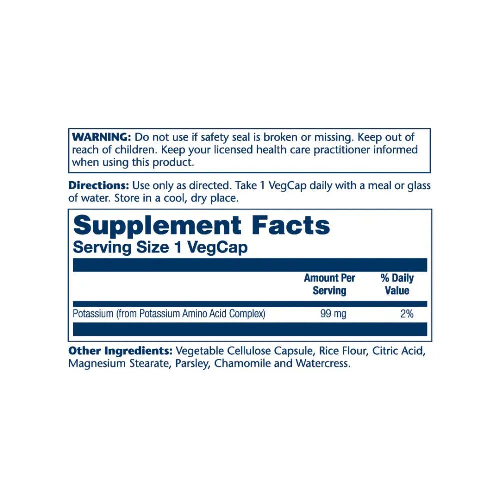 Solaray - Solaray Potassium 99Mg 100 Vegcaps - Pharmazone - 