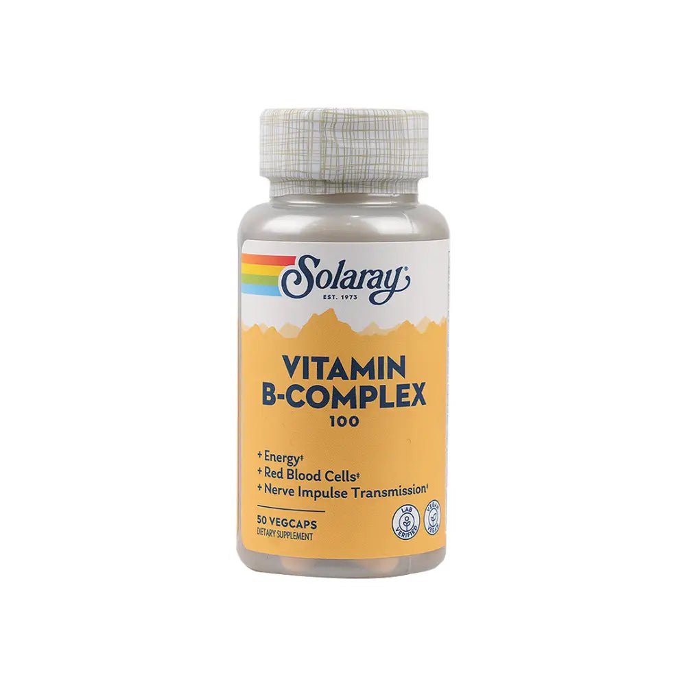 Solaray - Solaray Vitamin B - Complex 100Mg 50 Vegcaps - Pharmazone - 