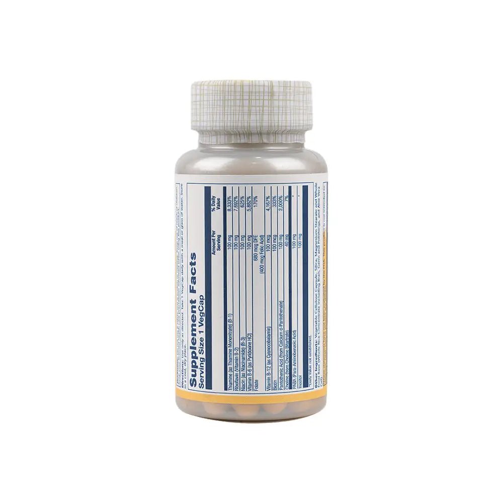 Solaray - Solaray Vitamin B - Complex 100Mg 50 Vegcaps - Pharmazone - 