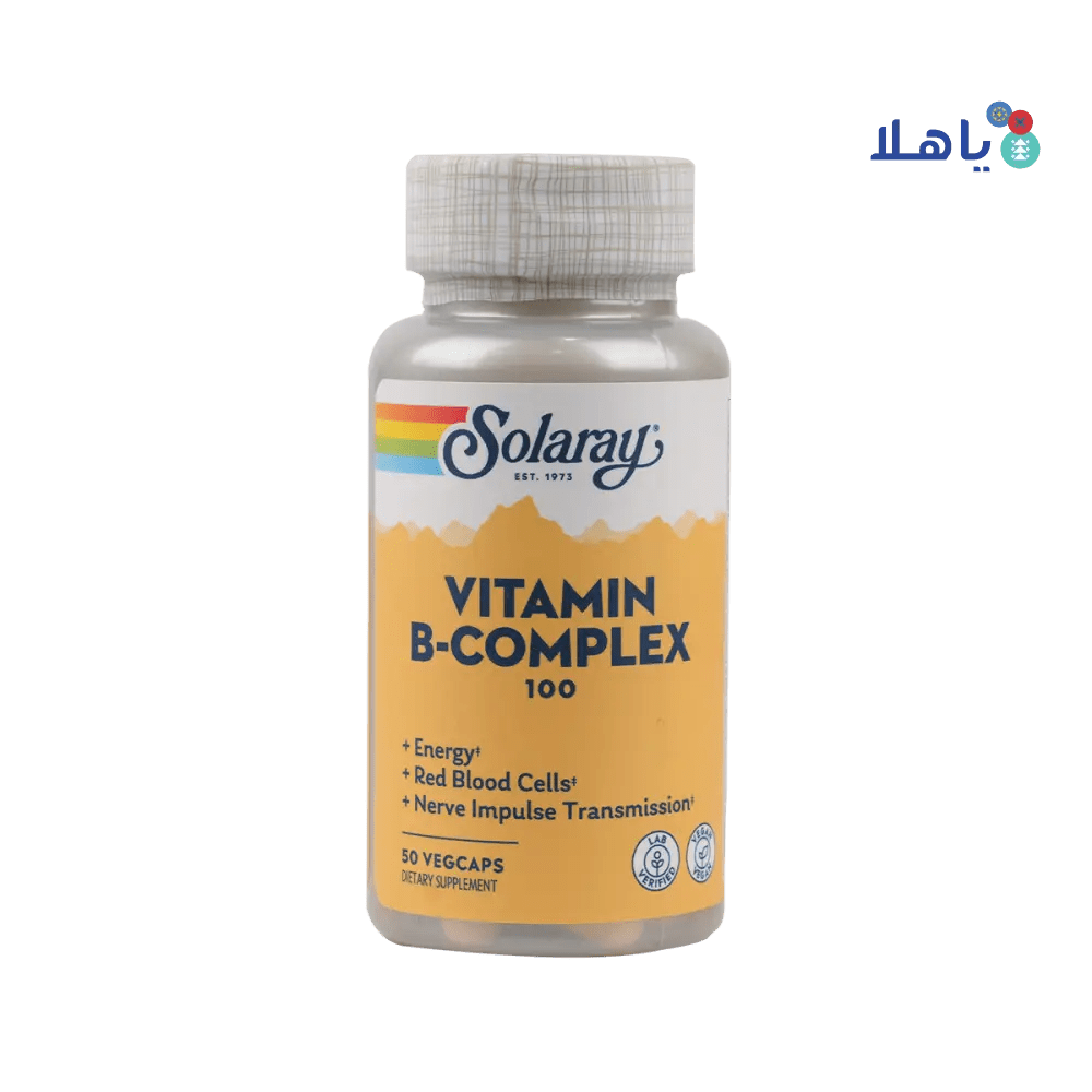 Solaray - Solaray Vitamin B - Complex 100Mg 50 Vegcaps - Pharmazone - 