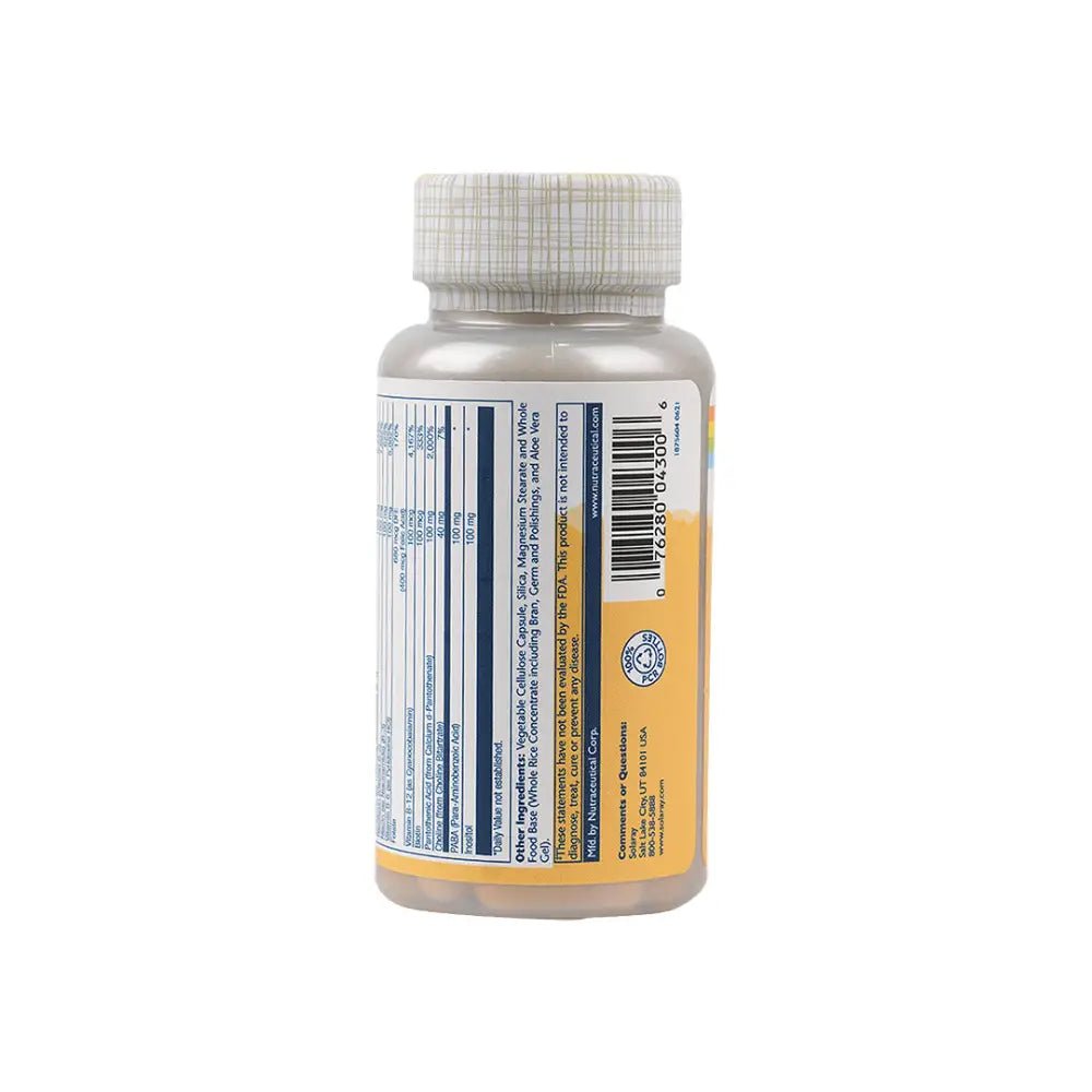 Solaray - Solaray Vitamin B - Complex 100Mg 50 Vegcaps - Pharmazone - 