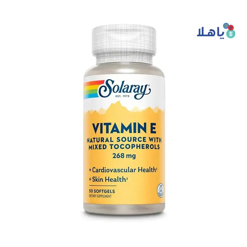 Solaray - Solaray Vitamin E 268mg 50 Softgels - Pharmazone - 