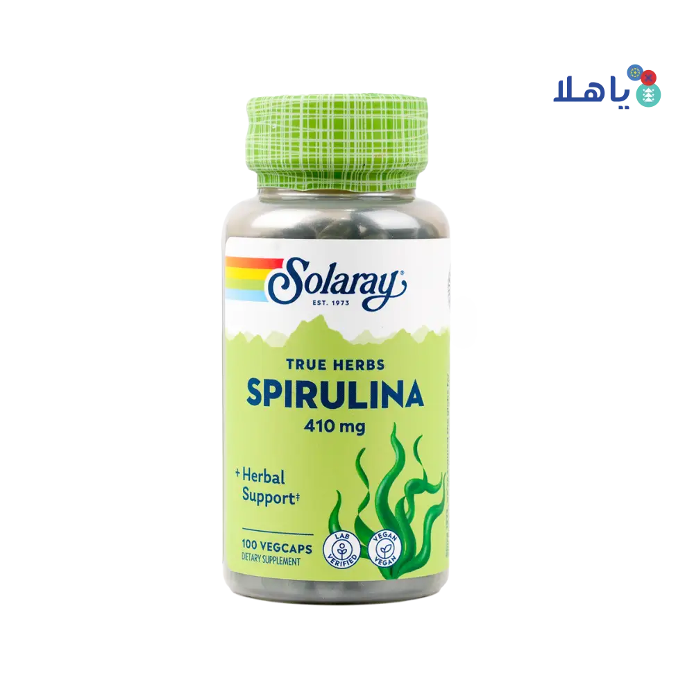 Solaray Spirulina 410mg 100vegcap