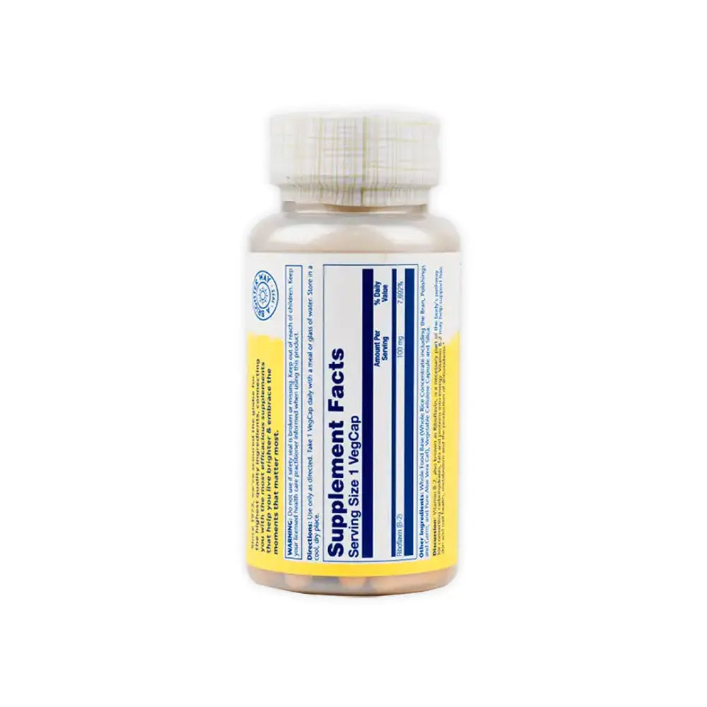 SOLARAY VITAMIN B-2 100MG 100 VEGCAPS