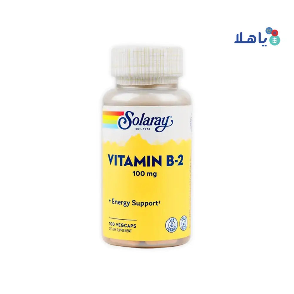 SOLARAY VITAMIN B-2 100MG 100 VEGCAPS