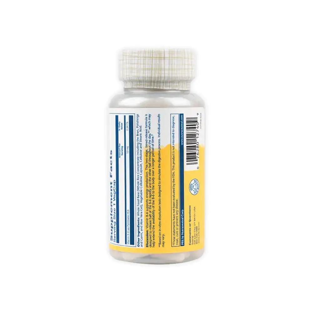 SOLARAY VITAMIN B-6 50 MG 60 VEGCAPS