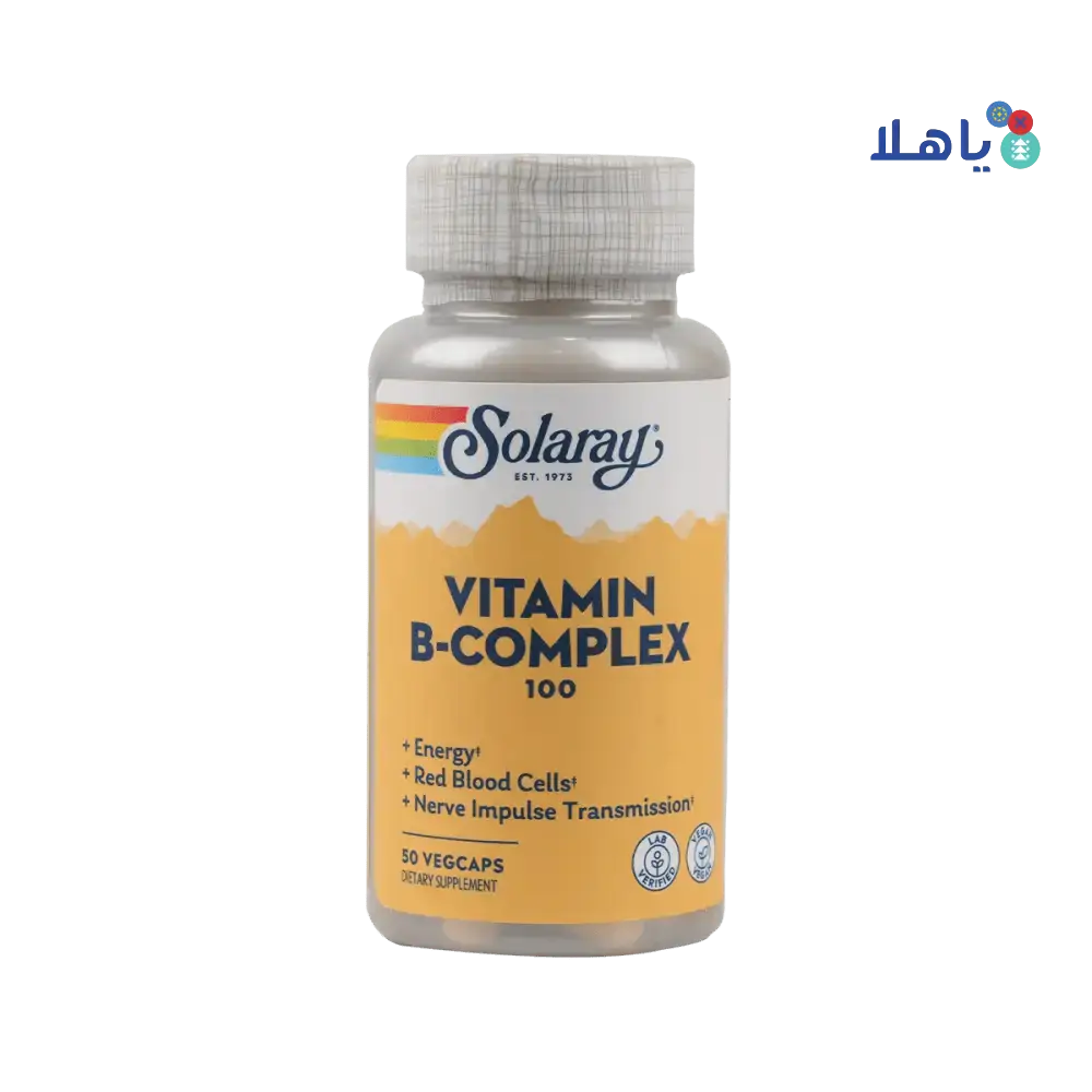 Solaray - Solaray Vitamin B - Complex 100Mg 50 Vegcaps - Pharmazone - 