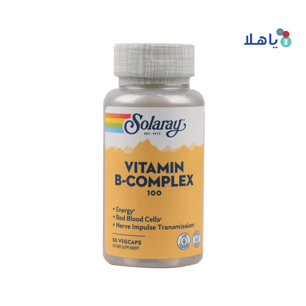 SOLARAY VITAMIN B-COMPLEX 100MG 50 VEGCAPS