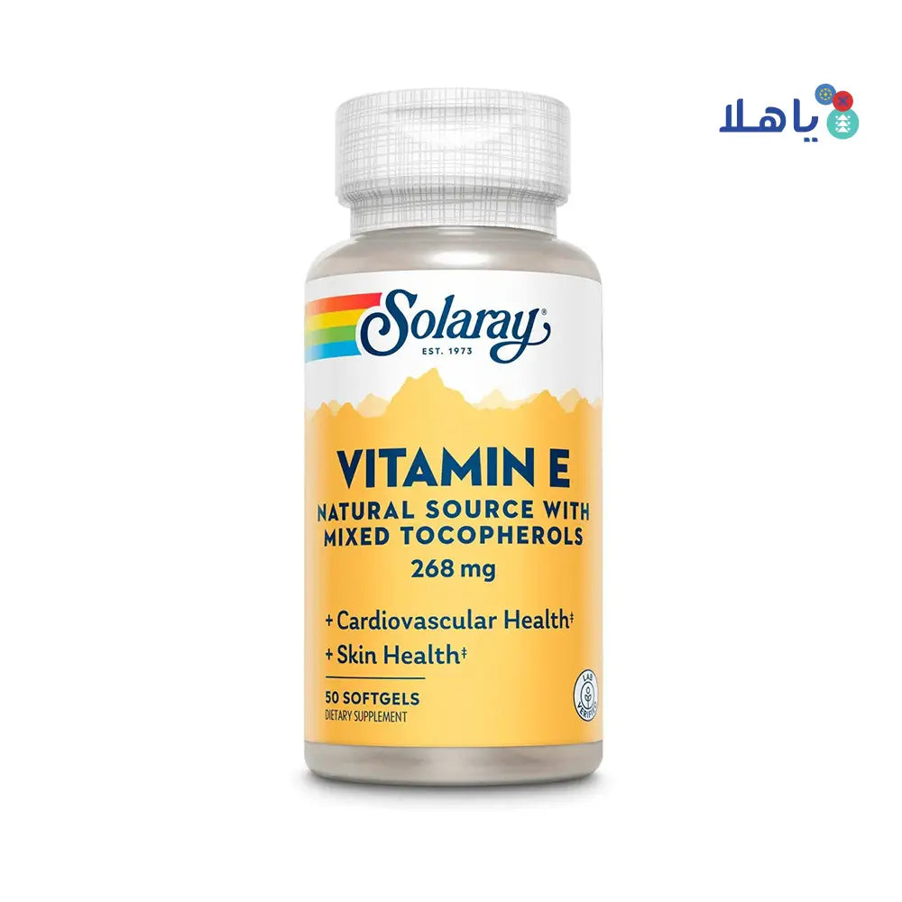 Solaray Vitamin E 268mg 50 Softgels