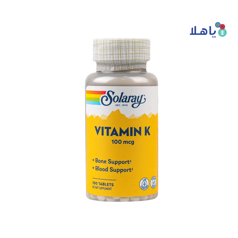 SOLARAY VITAMIN - K 100MCG 100TAB