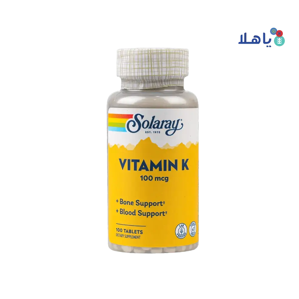 Solaray - Solaray Vitamin - K 100Mcg 100Tab - Pharmazone - 