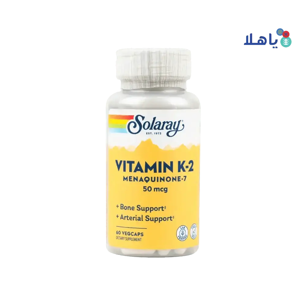 Solaray - SOLARAY VITAMIN K - 2 50MCG 60 VEG CAPS - Pharmazone - 