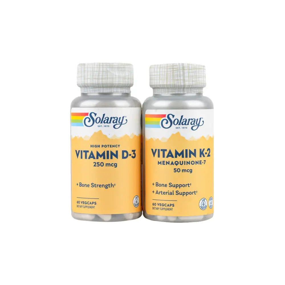 Solaray Vitamin K2 50 Μg + D 10000 Iu Set