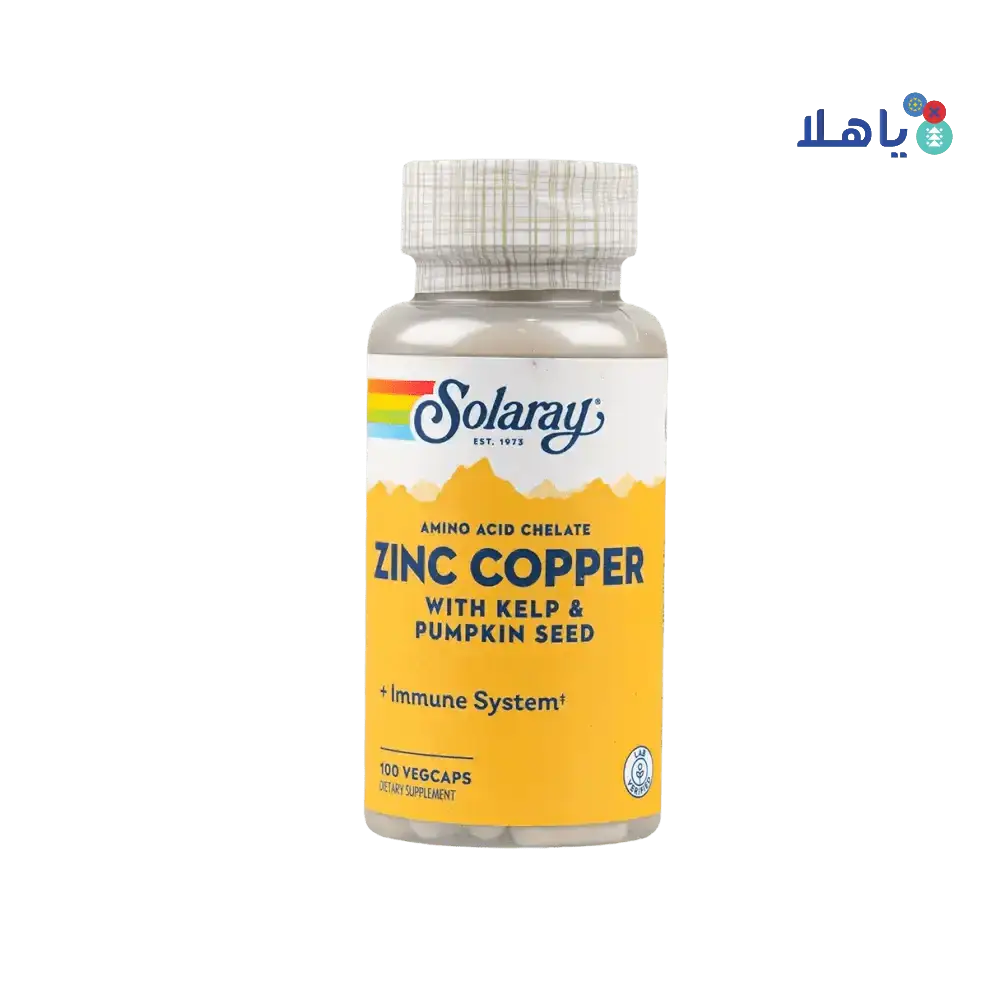 Solaray - Solaray Zinc Copper 100vegcap - Pharmazone - 