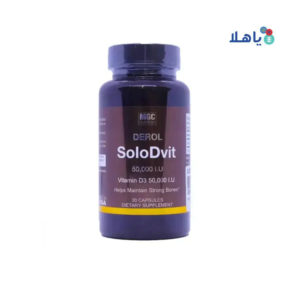 MGC - Solodvit Vit - D3 50,000 Iu 30Cap - Pharmazone - 