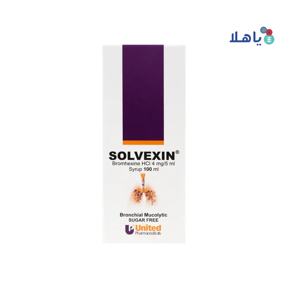 UNITED PHARMA - Solvexin Syrup 4Mg/5Ml 100Ml - Pharmazone - 