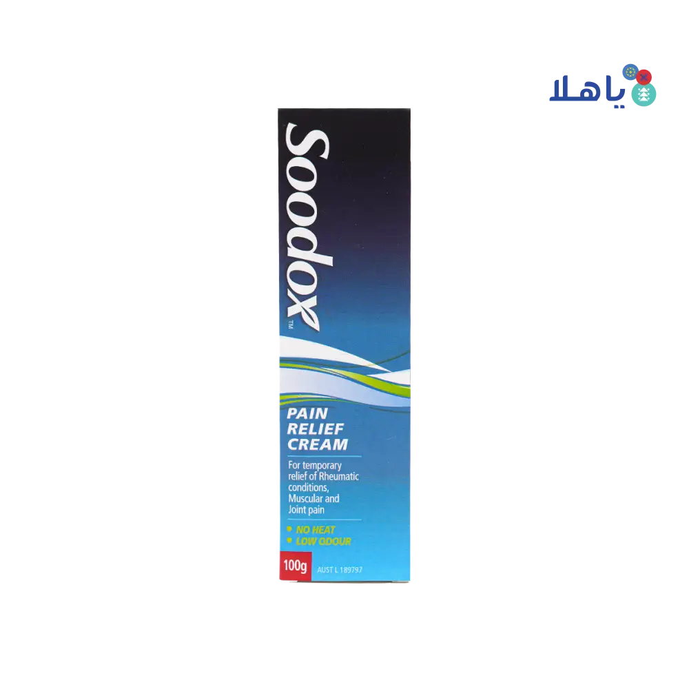 SOODOX PAIN RELIEF CREAM 100 GM