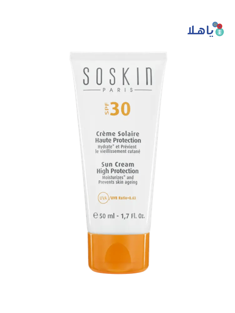 SOSKIN - Soskin Sun Cream High Protection SPF30 50Ml 1260 - Pharmazone - 