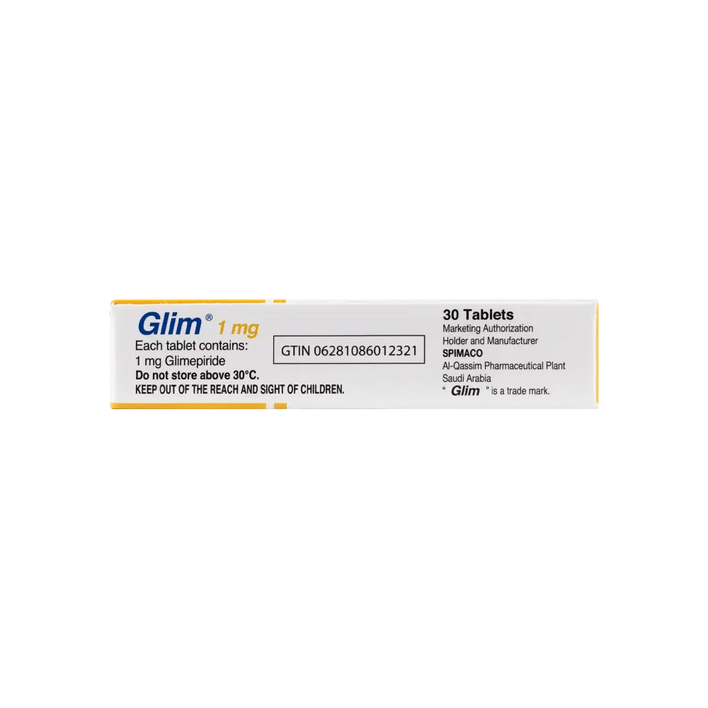 SPIMACO - Glim 1Mg 30 Tablets - Pharmazone - 