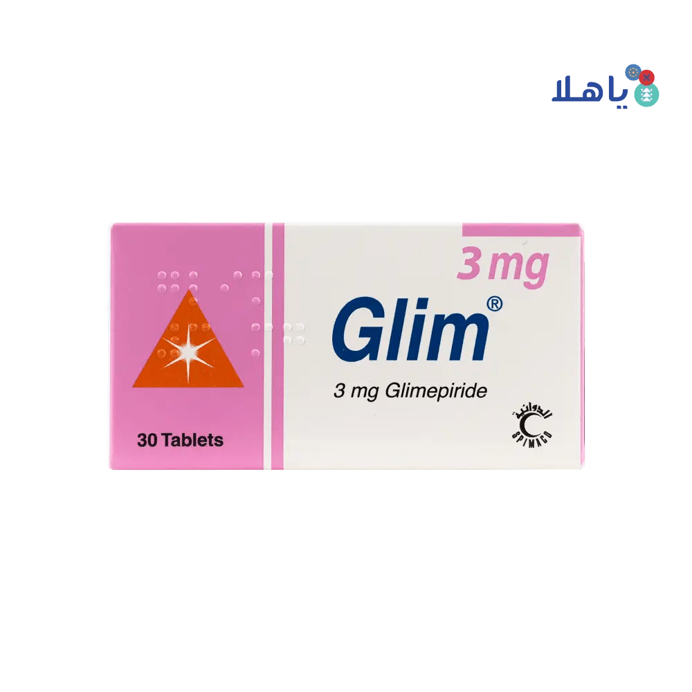 SPIMACO - Glim 3Mg 30 Tablets - Pharmazone - 