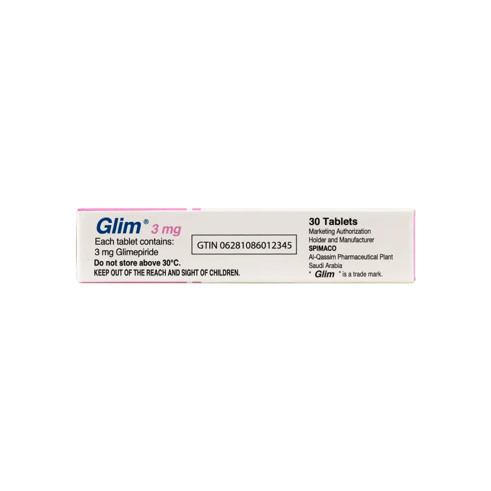 SPIMACO - Glim 3Mg 30 Tablets - Pharmazone - 