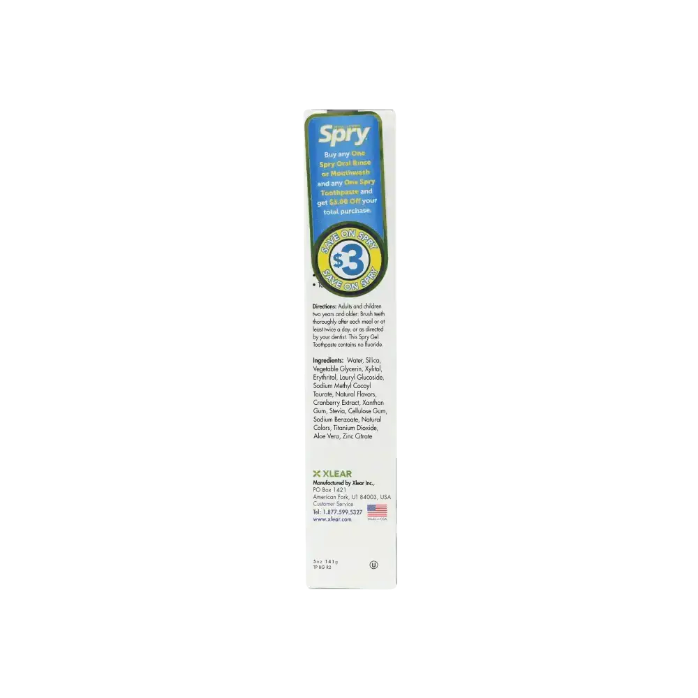 Xlear - Spry Kids Bubblegum Fluoride Free Toothpaste 141g - Pharmazone - 