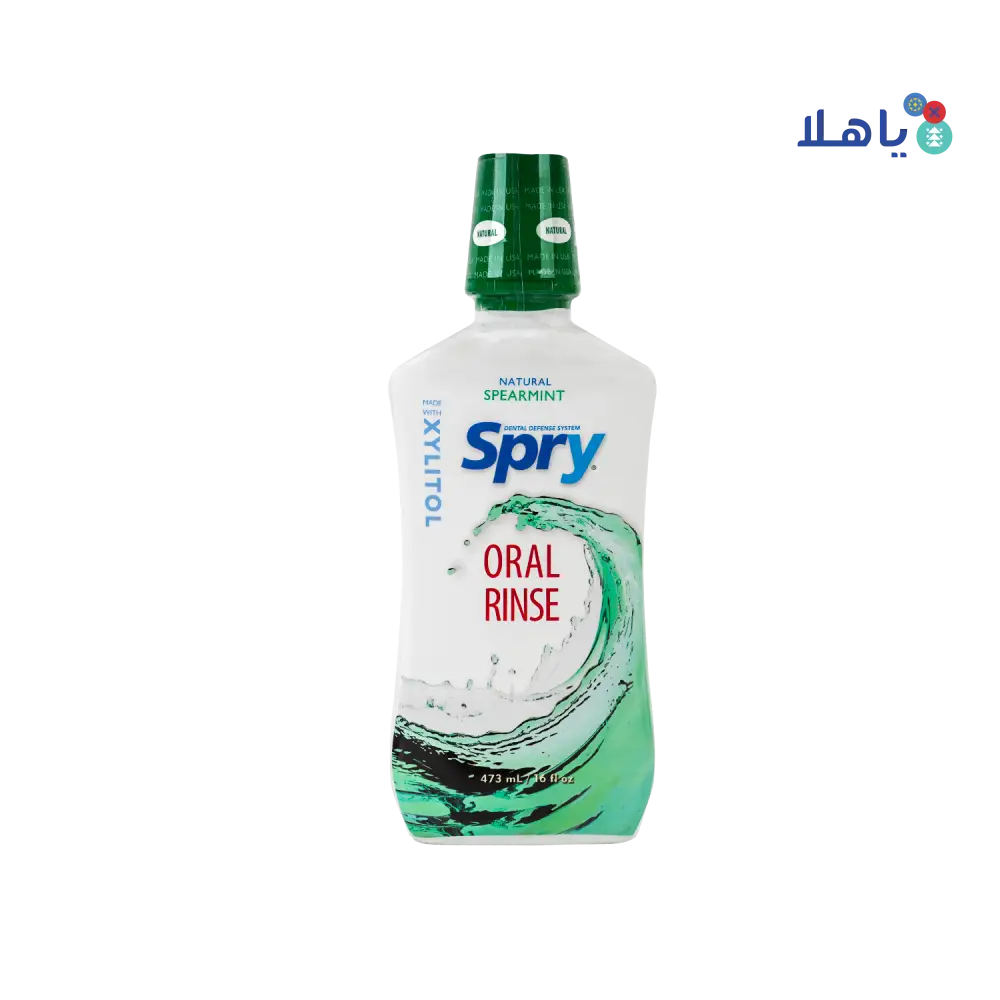 SPRY ORAL RINSE SPEARMINT 473ML