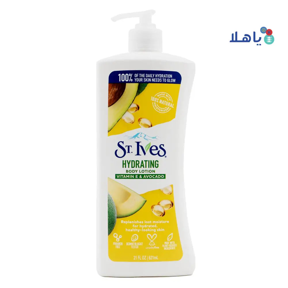 St.Ives Hydrating Body Lotion 621ml-Vitamin E & Avocado