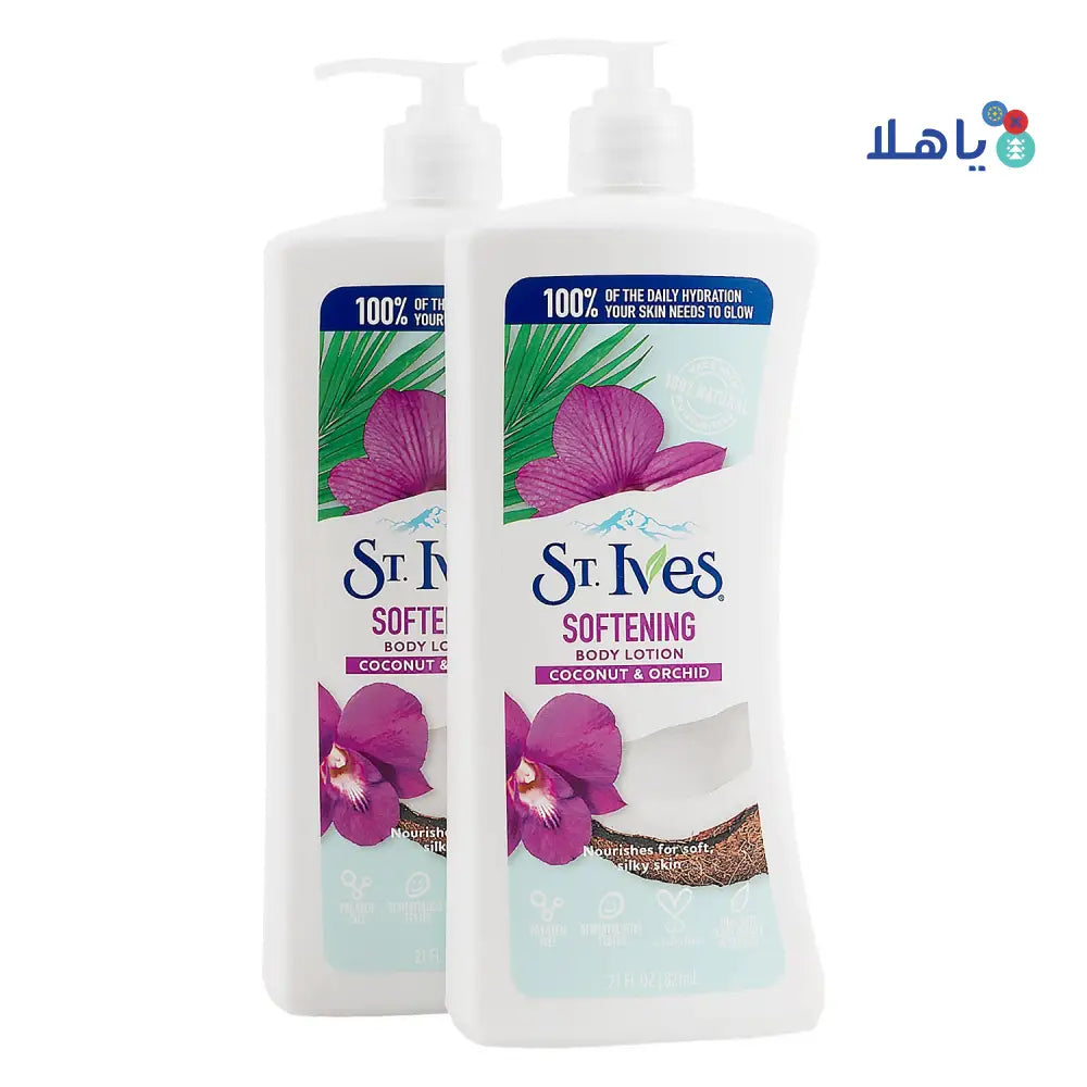 St.Ives Softening Body Lotion 621ml-Coconut &Orchid 1+1Offer