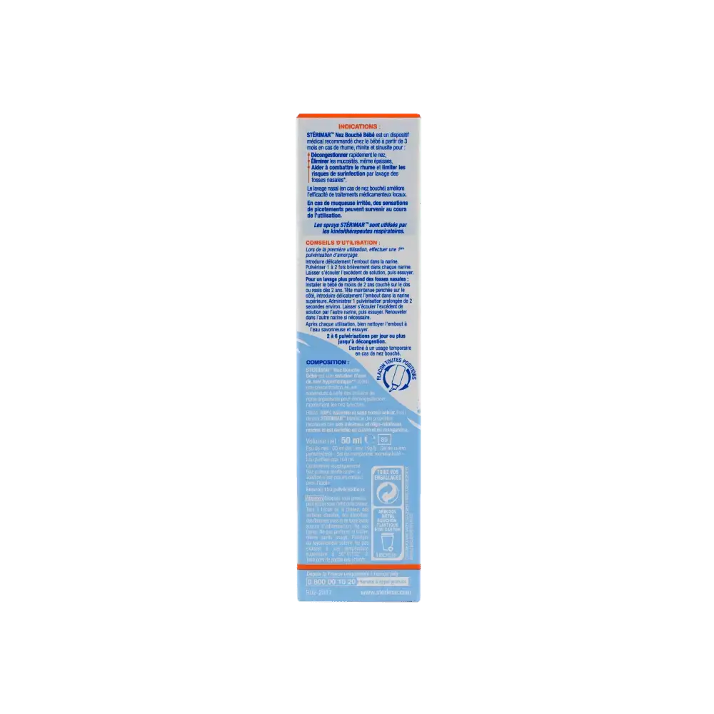 STERIMAR - Sterimar Baby Blocked Nose Hypertonic 50Ml - Pharmazone - 