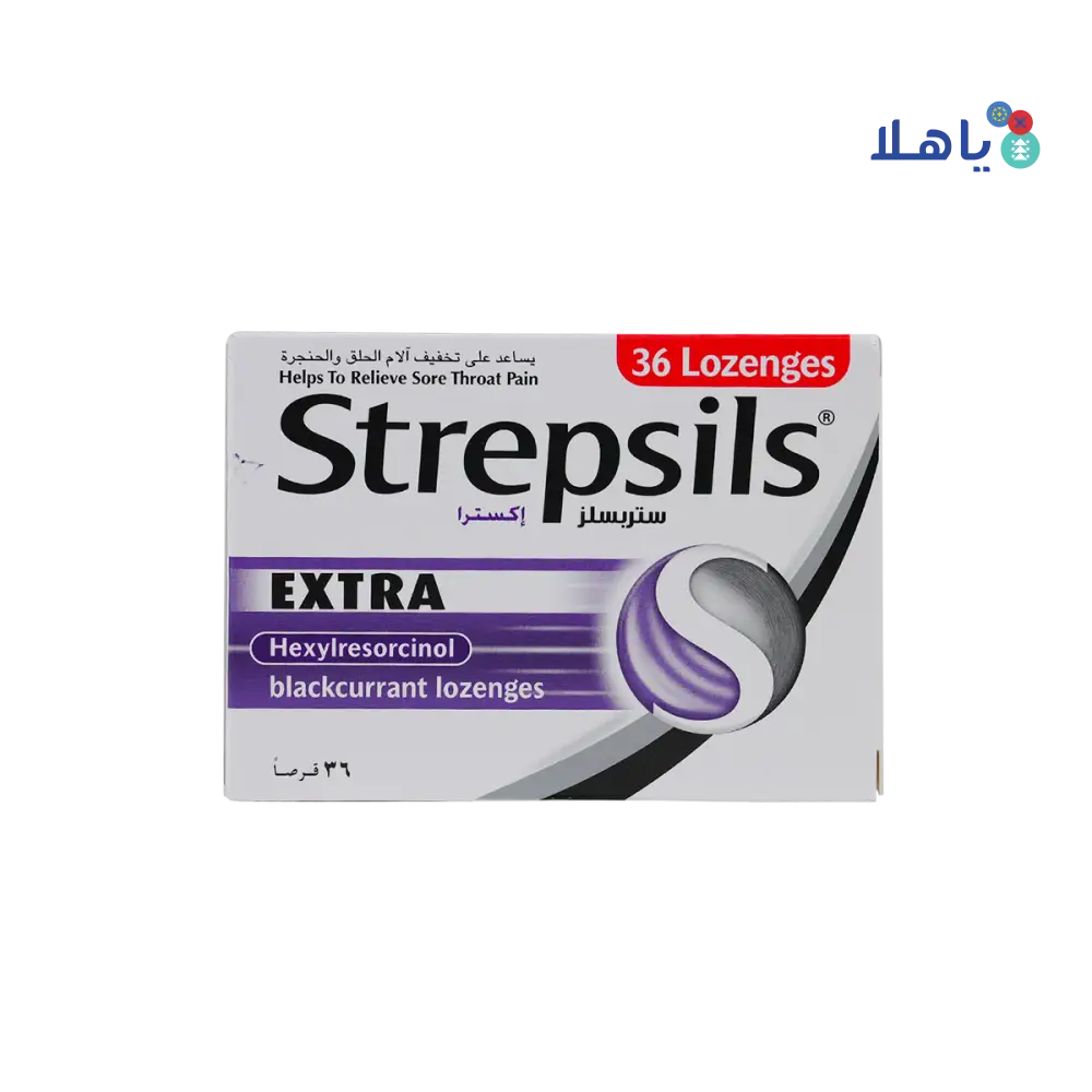 STREPSILS EXTRA BLACK CURRANT 36 LOZ